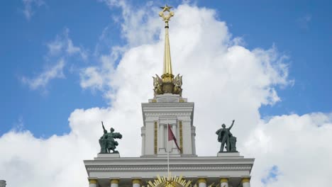 vdnkh building, moscow, russia