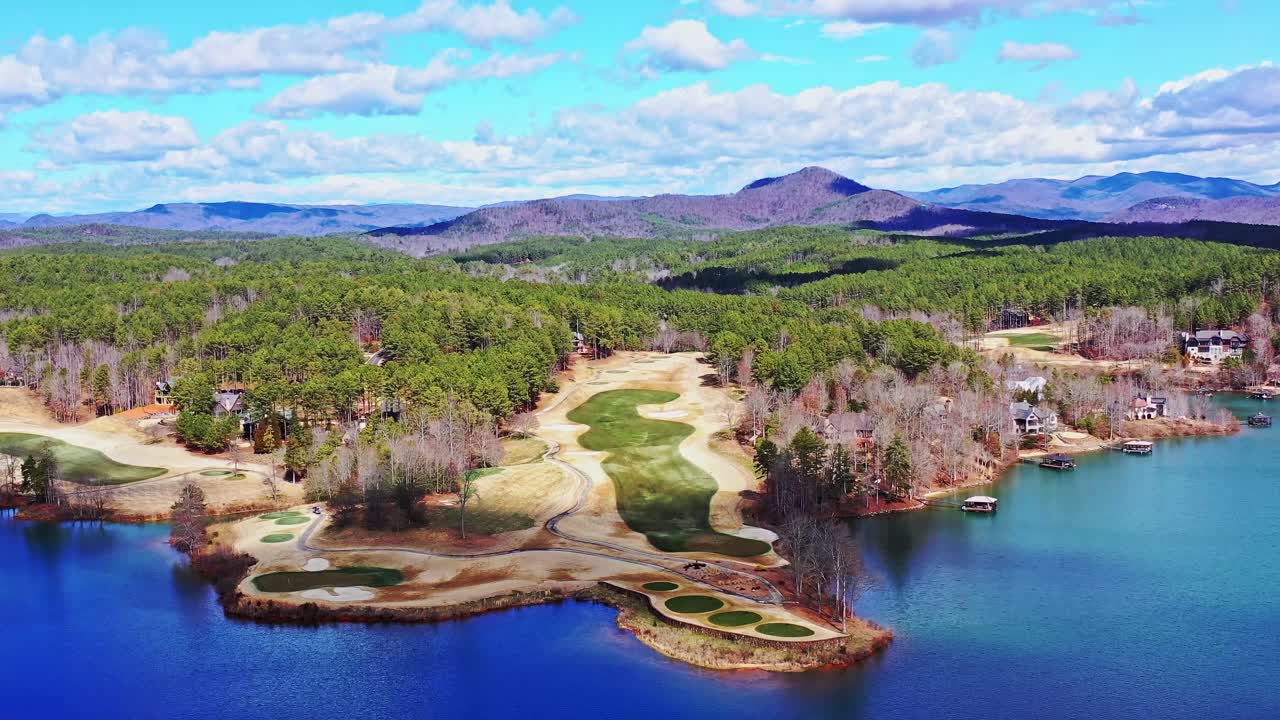 Stunning drone footage of Jack Nicklaus Signature Golf Course at the Reserve at Lake Kiwi in Seneca, SC.