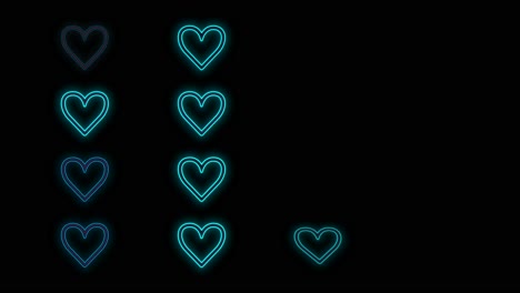 Hearts-pattern-with-pulsing-neon-blue-light-3