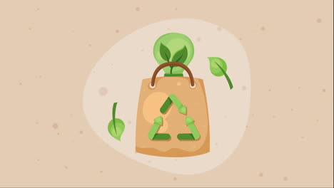 recycle arrows eco friendly animation