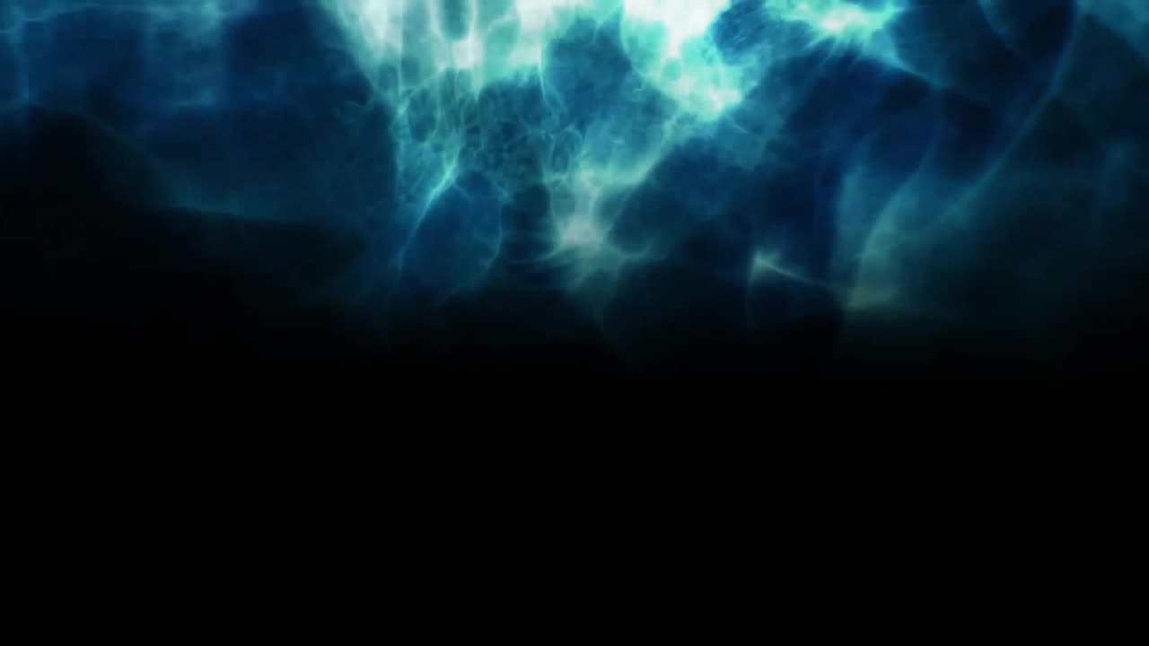 Animation of light trails on black background