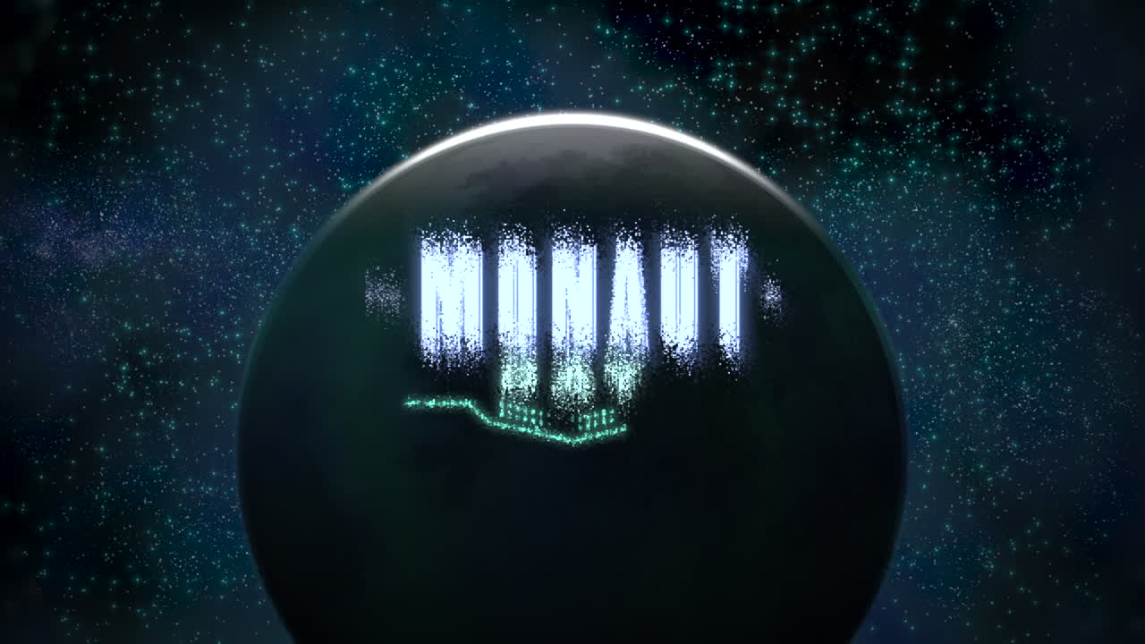 día de la cosmonáutica con planeta lunar y estrellas en la galaxia.