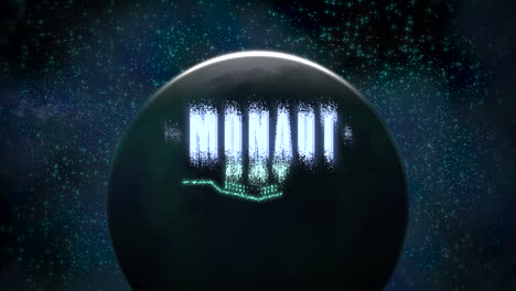 día de la cosmonáutica con planeta lunar y estrellas en la galaxia.