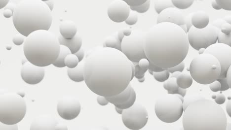 abstract white background. balls, balls, soap bubbles