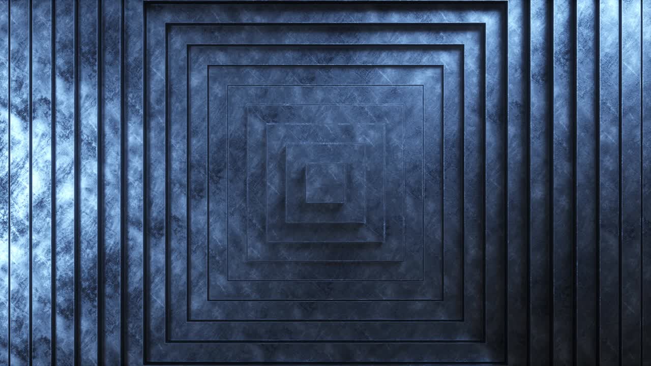 patrón de cuadrados abstractos con efecto de compensación. animación de cuadrados de textura metálica rascada limpia. fondo abstracto para presentación de negocios. bucle sin costuras 4k 3d render