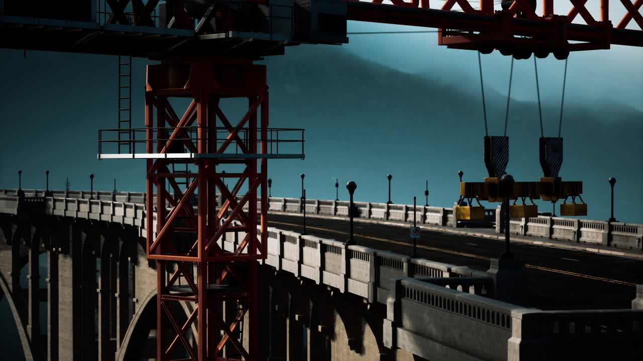 건설 중인 고속도로 다리