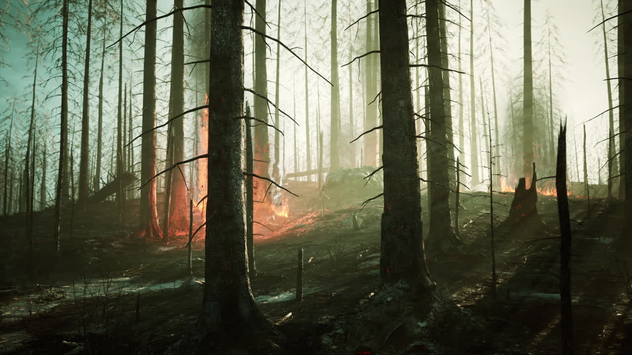 열대우림 화재 재난은 인간이 일으킨 화재입니다.