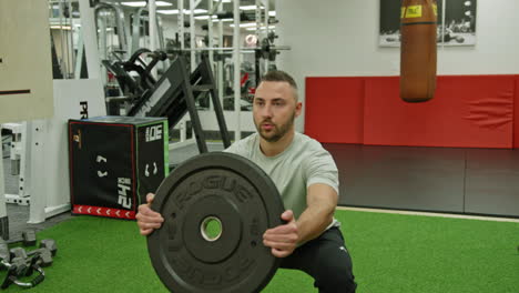 sports people workout in luxury fitness club