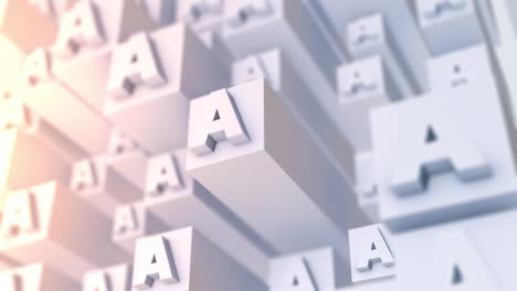 Letter A background (loopable)