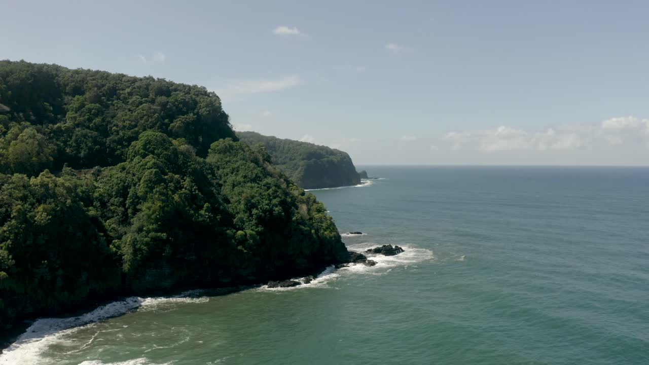 costa de maui por drone 4k