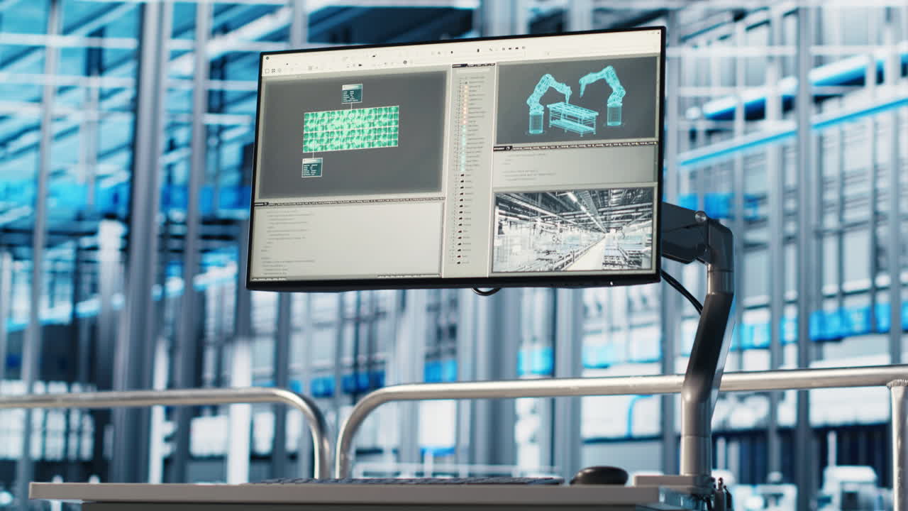 monitorear en la industria 4.0 la planta industrial utilizada para supervisar las operaciones