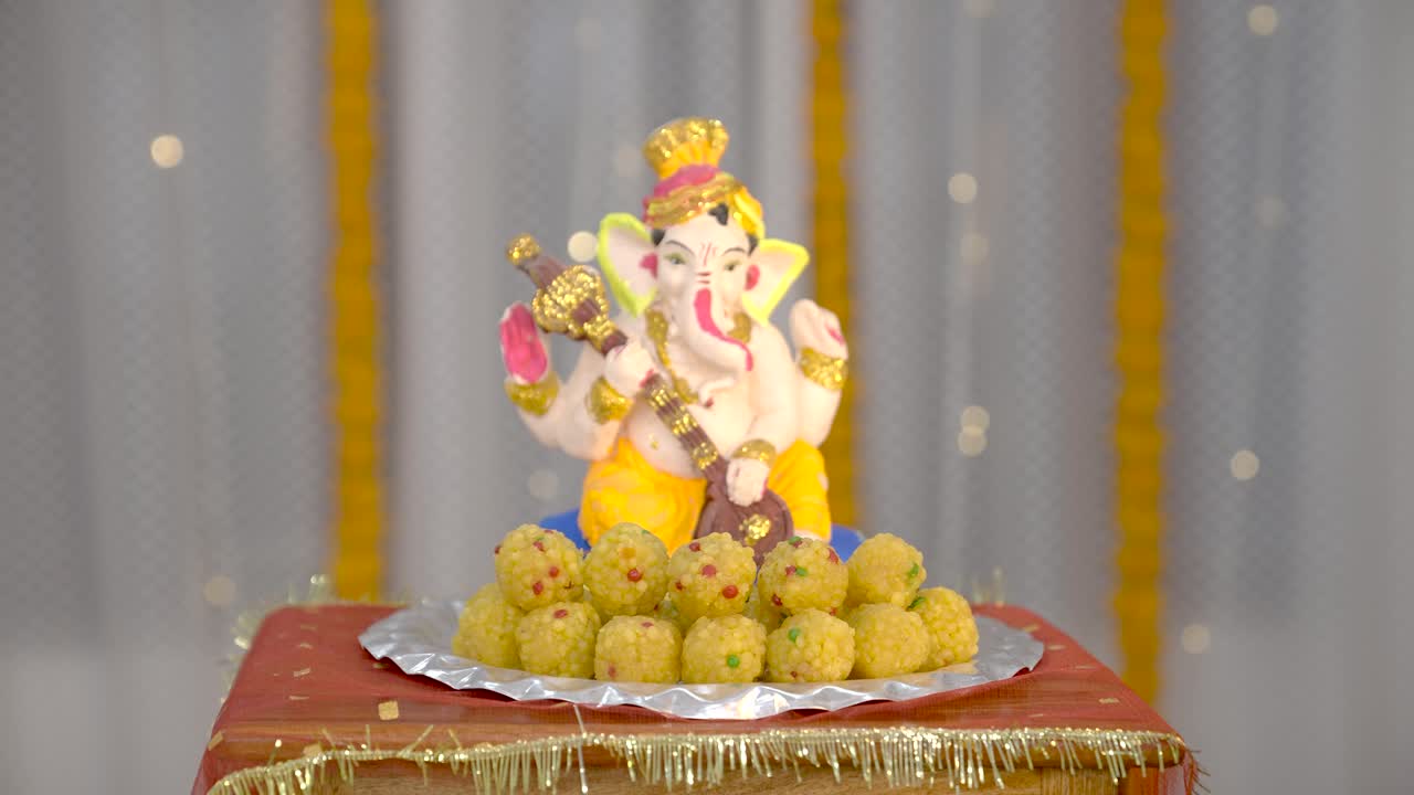 Ganesh Pooja thali.