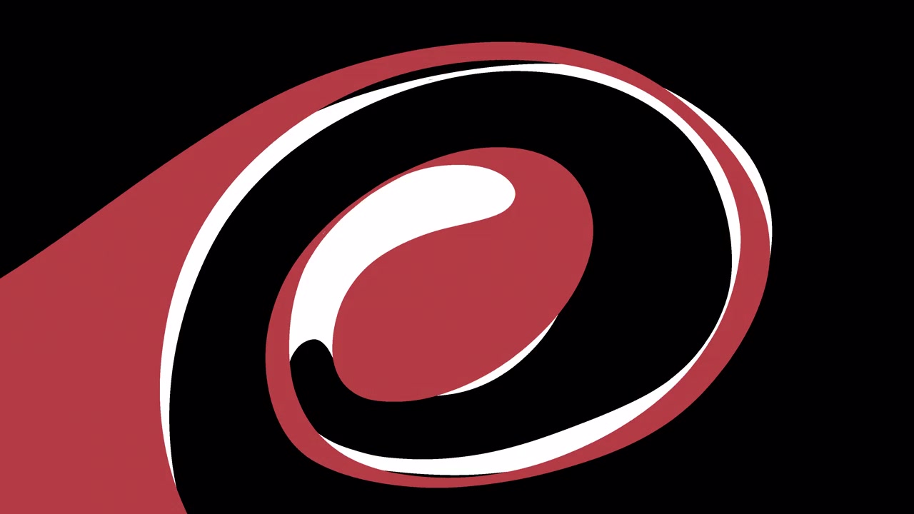 Abstract Motion Graphics with Swirling Red and White Shapes