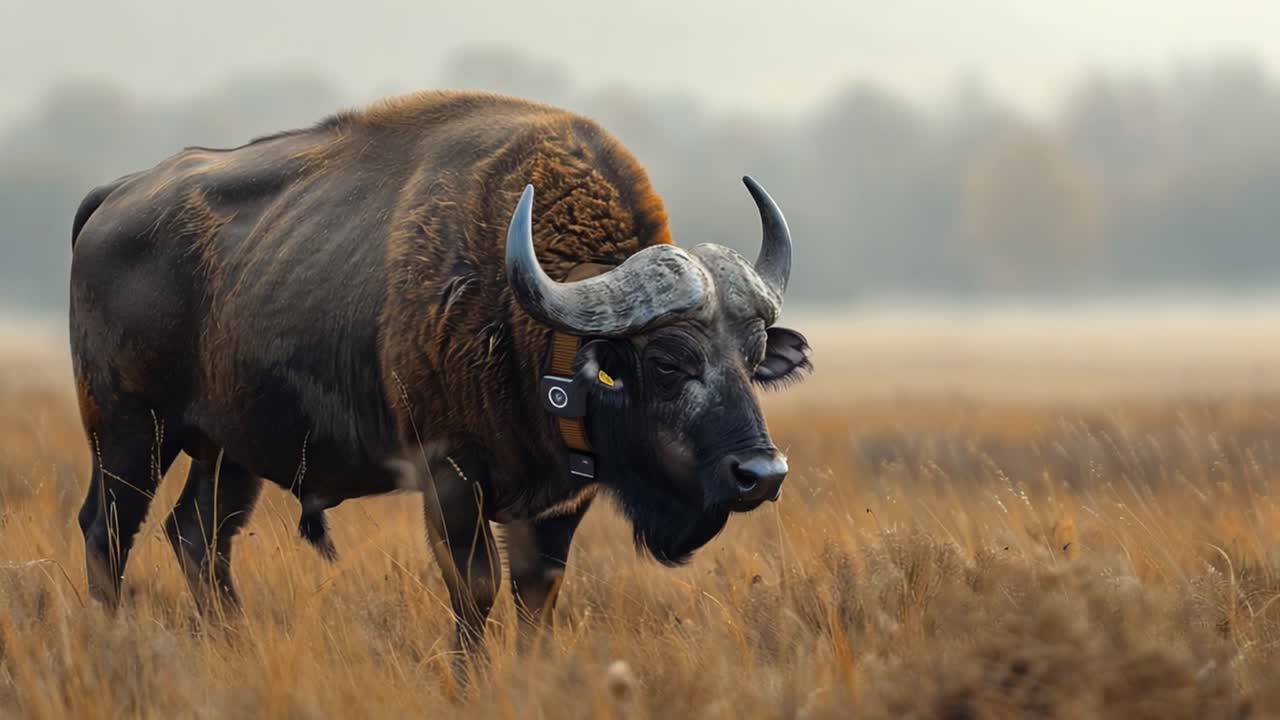 들판 에 있는 버팔로