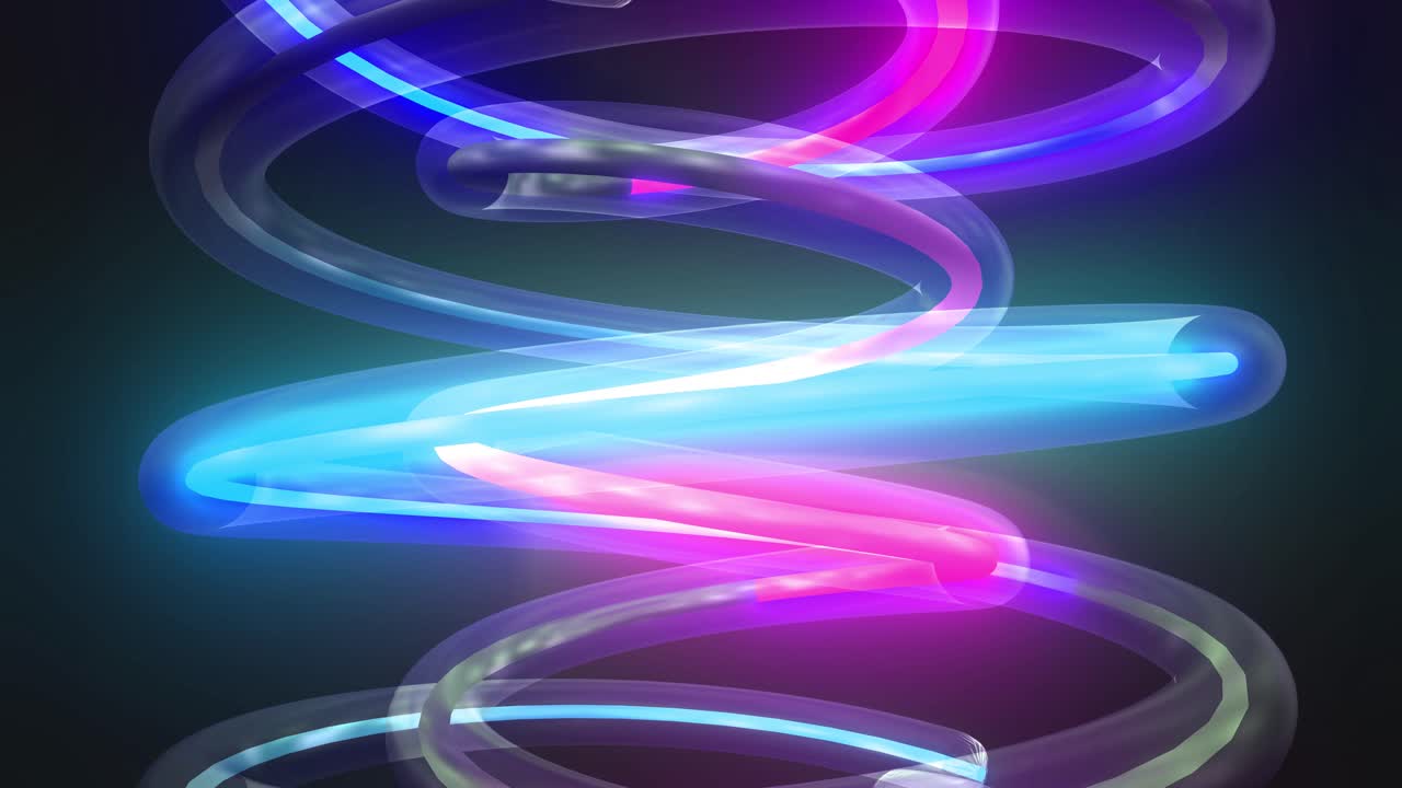 espiral de neón abstracto