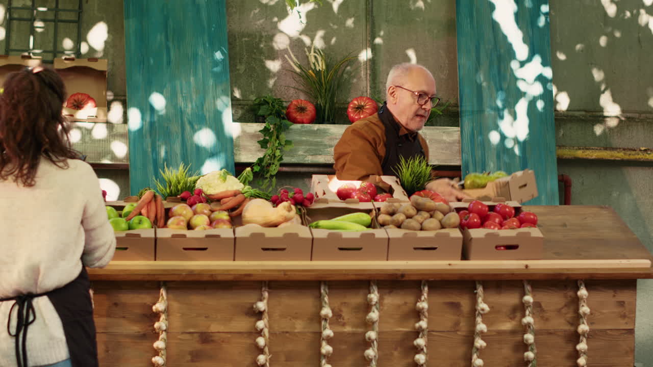 Fresh Vegetables and Fruits at the Market