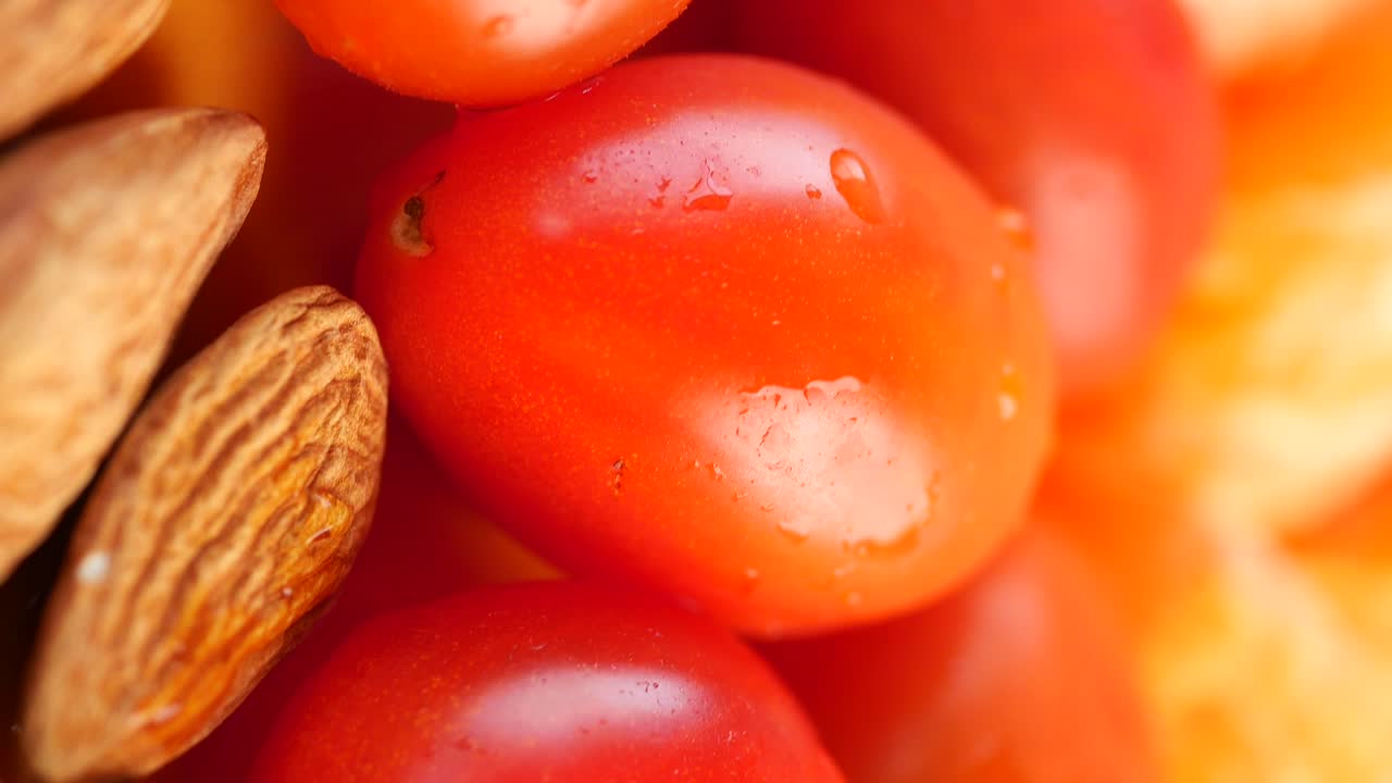 Almonds and Cherry Tomatoes