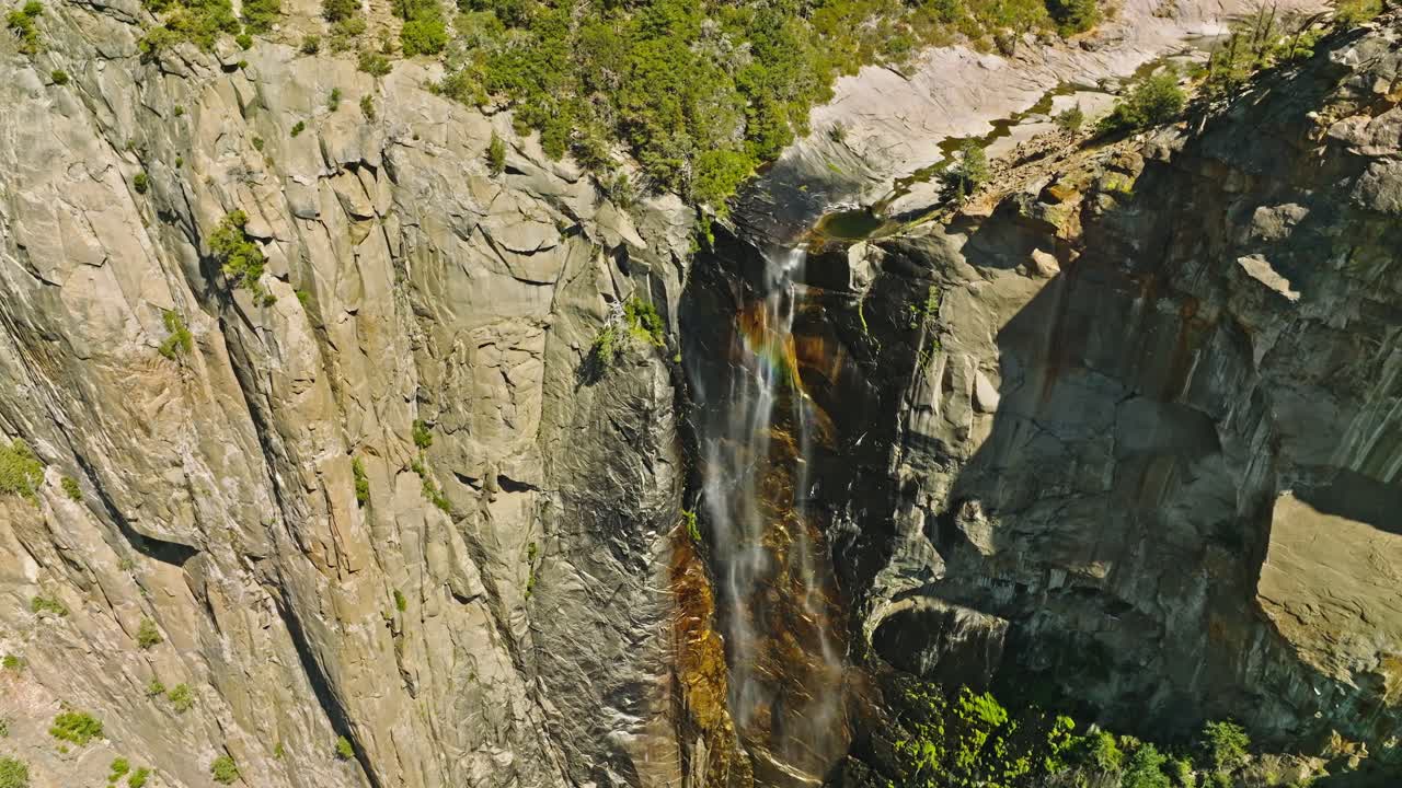 Rainbow over Bridalveil Falls in Yosemite National Park