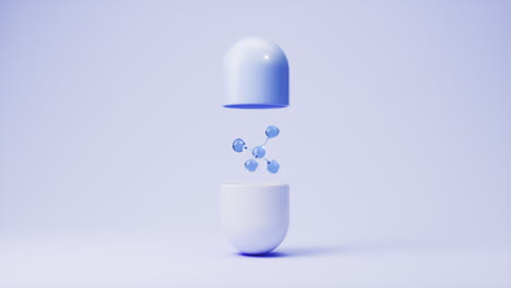 medical capsule with medical concept, 3d rendering.