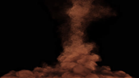 brown smoke cloud