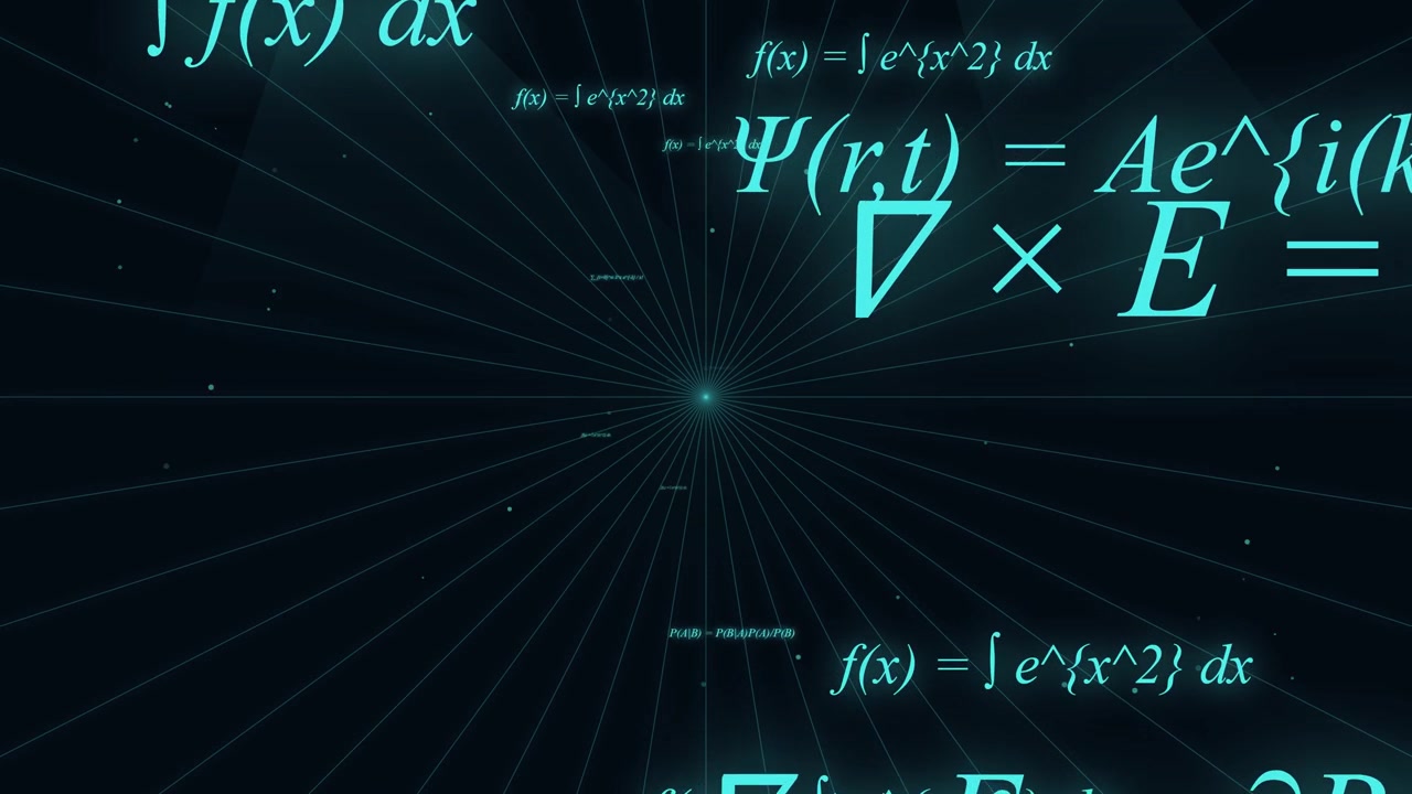 Mathematical Formulas Floating in Digital Space