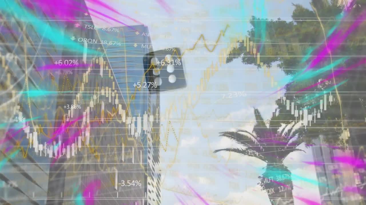 주사위를 통해 데이터 처리의 애니메이션