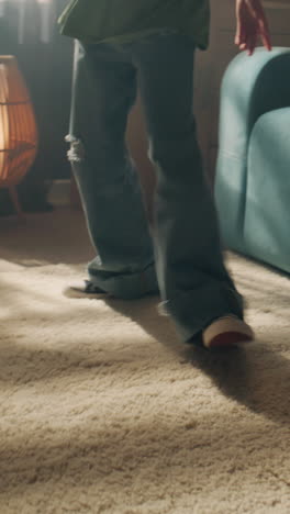 girl dancing in a room