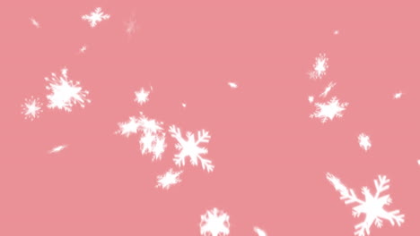 animation of falling stars on pink background