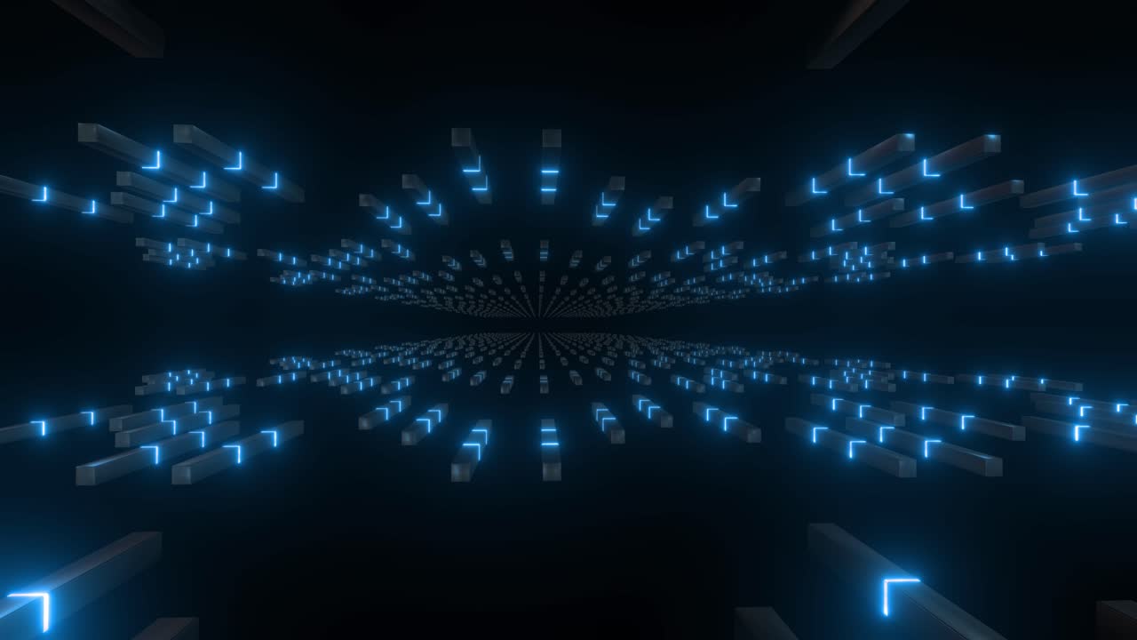 Futuristic Neon Tunnel