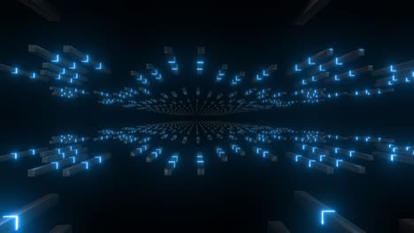 futuristic neon tunnel