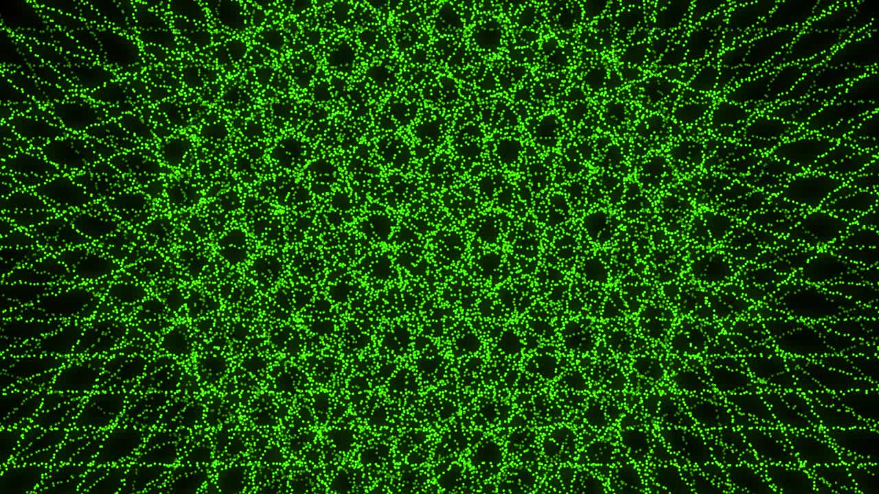 patrón de forma de punto de color verde animación gráficos de movimiento