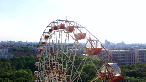 aerial view of ferris wheel