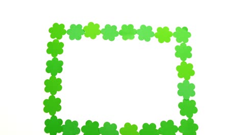 shamrock frame for st patricks day