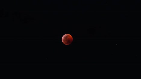 Un-Lapso-De-Tiempo-Del-Aumento-De-La-Luna-De-Sangre-Del-Lobo