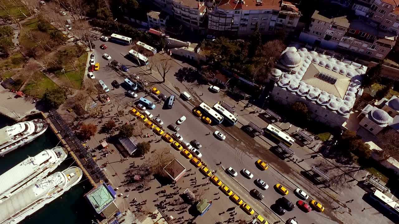 이스탄불 보스포루스의 공중 사진