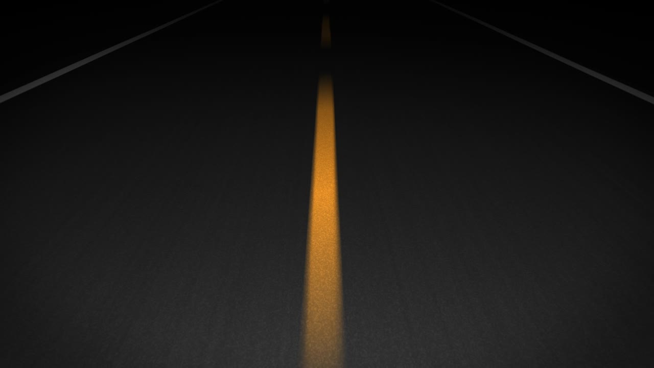 애니메이션 4k - 밤의 속도 도로. 모션 원활하게 루프 할 수 있습니다.