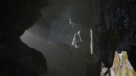 Sun-Light-inside-Mysterious-Cave