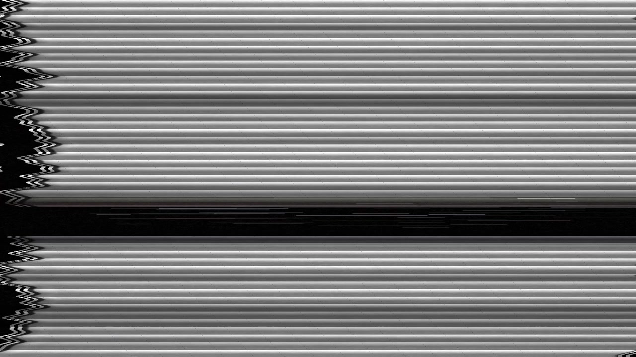Digital Glitch Effect with Horizontal Grey Lines
