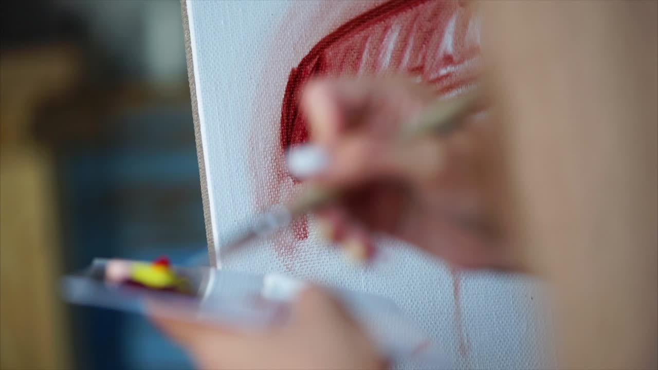 Painting a portrait