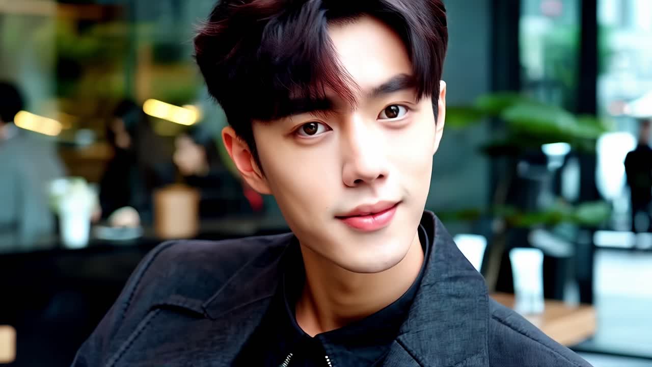 잘생긴 젊은 남자의 초상화