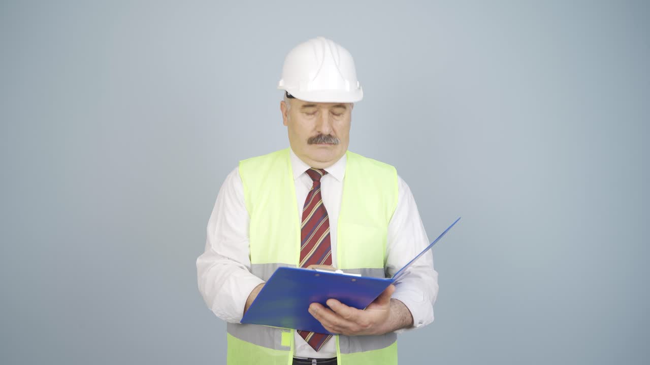 un ingeniero que hace cálculos relacionados con el trabajo.