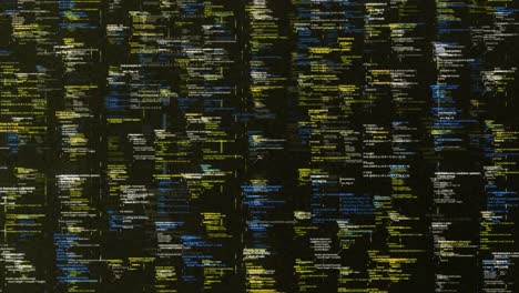 visualizzazione di codice informatico astratto