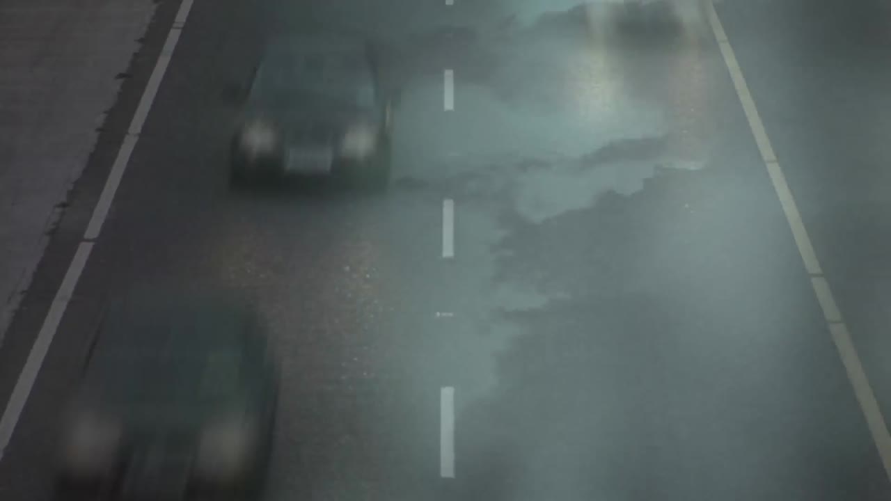 고속도로 시간 지연의 애니메이션