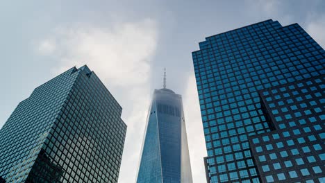 new york. één wereldhandelscentrum. timelapse