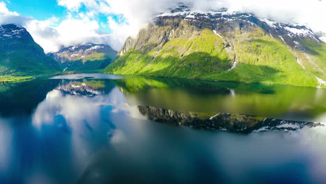 aerial footage from beautiful nature norway.