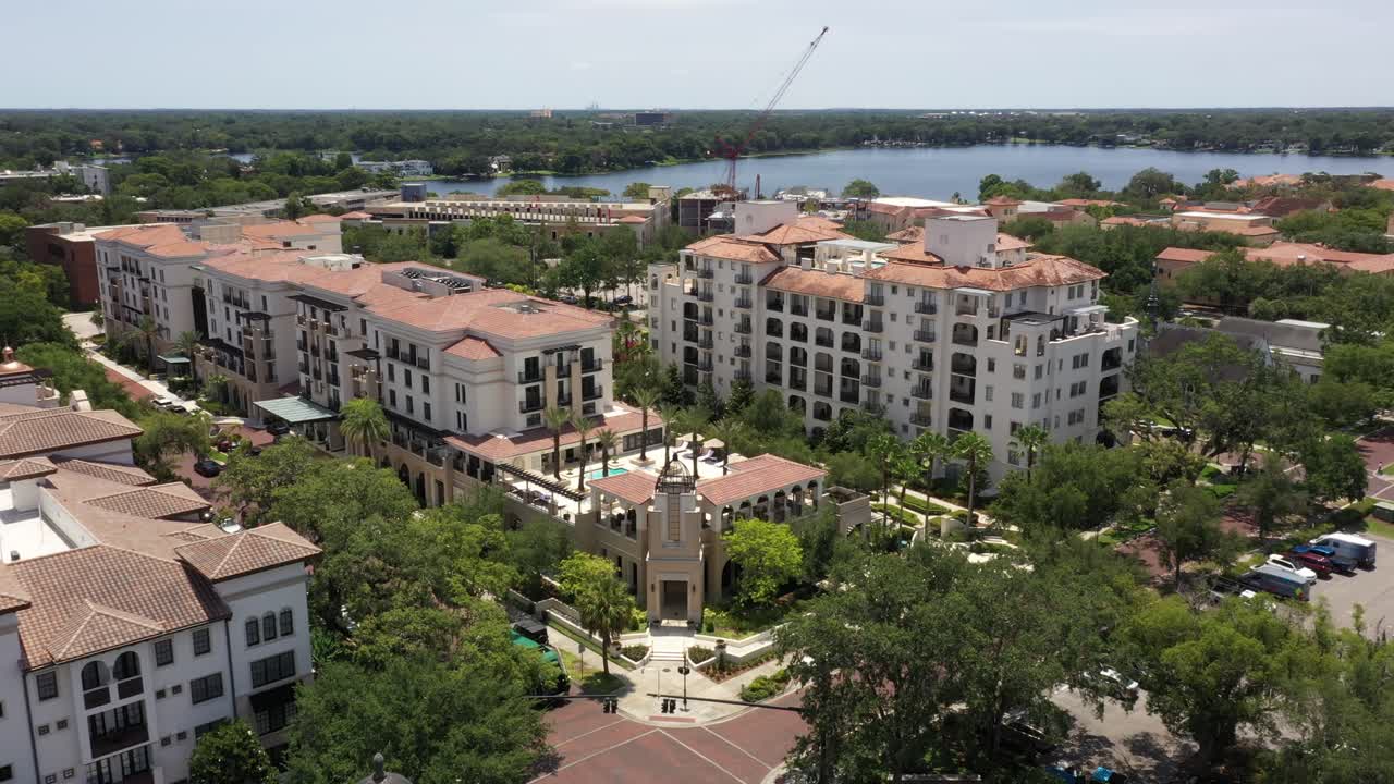 Aerial View Of The Alfond Inn Boutique Hotel In Winter Park, Florida, United States