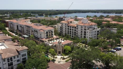aerial view of the alfond inn boutique hotel in winter park, florida, united states