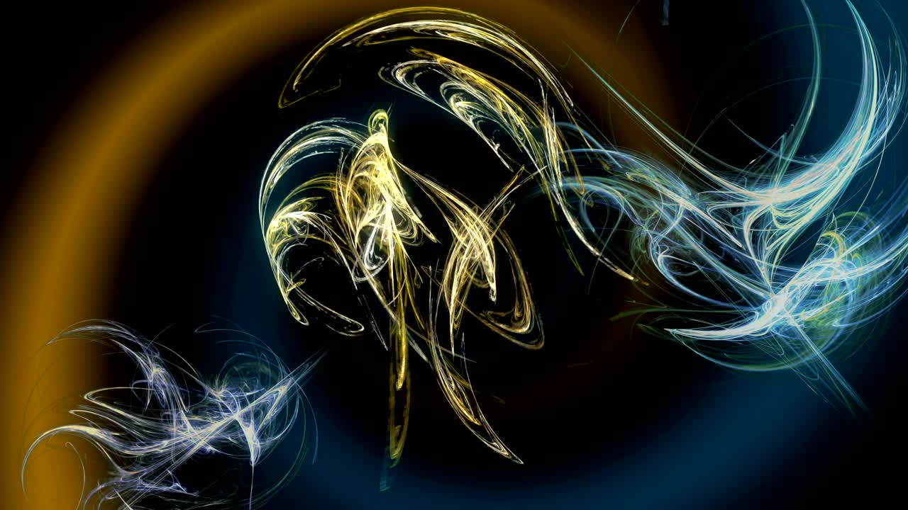 Screensaver loop with a fractal flame apophysis