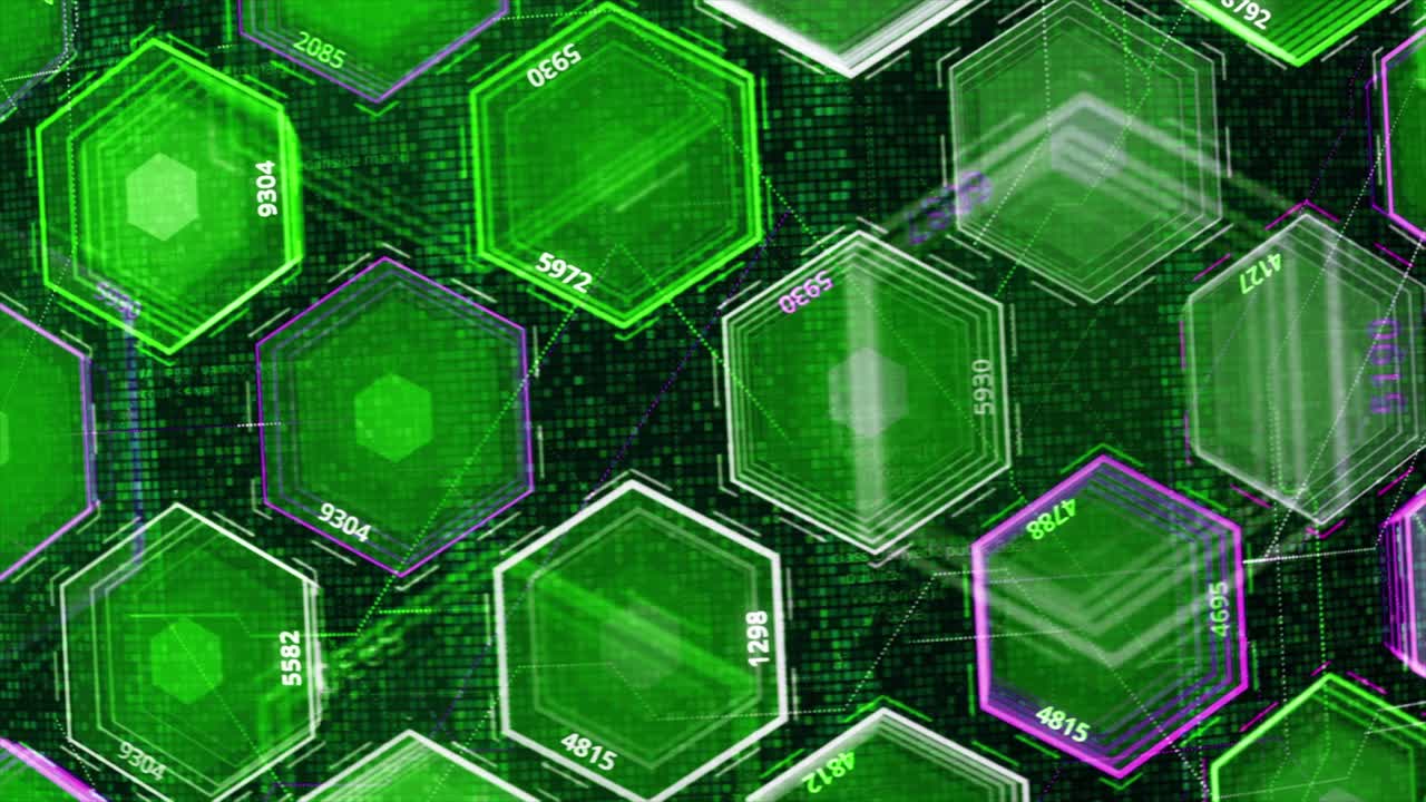 abstracte futuristische technologie zeshoekige achtergrond