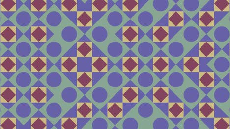 patrón abstracto con formas geométricas multicolores en movimiento. fondo geométrico sin costuras con varios azulejos dinámicos. fondo gráfico de movimiento en un diseño plano con elementos geométricos